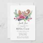 Weihnachtskochen Sweet Liebe Holiday Brautparty Einladung (Vorderseite)