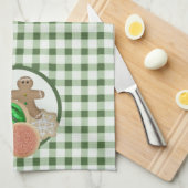 Weihnachtskocher Küchentuch (Viertel Falte)