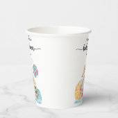 Weihnachtskochshaus Babydusche Pappbecher (Links)