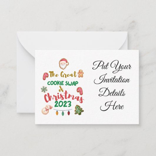 Weihnachtskochtausch 2023 Einladung (Vorderseite)