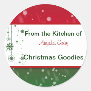 Weihnachtskochtausch aus dem Küchengebäck Runder Aufkleber