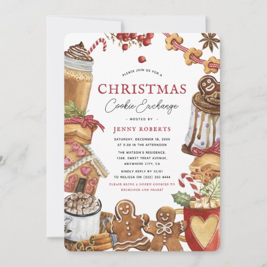 Weihnachtskochtausch Einladung (Vorderseite)