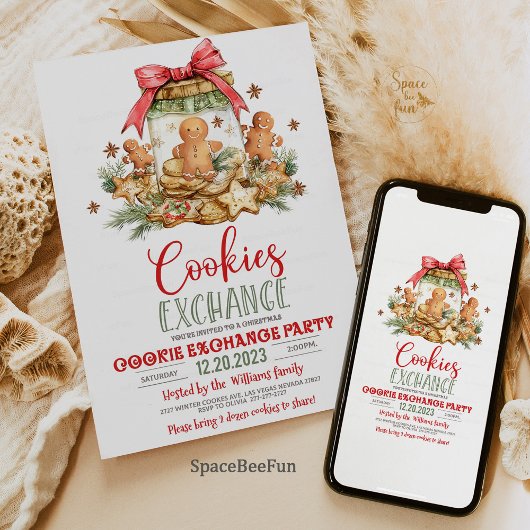 Weihnachtskochtausch Einladung Holiday Cook