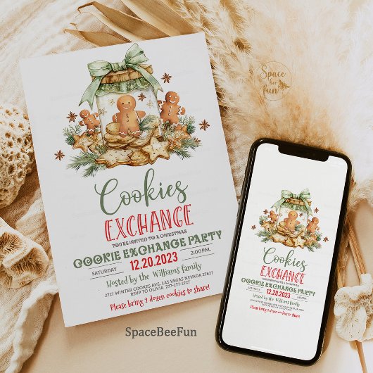 Weihnachtskochtausch Einladung Holiday Cook