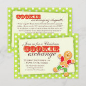 Weihnachtskochtausch & Etiquette-Einladung Einladung (Vorne/Hinten)