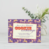 Weihnachtskochtausch & Etiquette laden Einladung (Stehend Vorderseite)