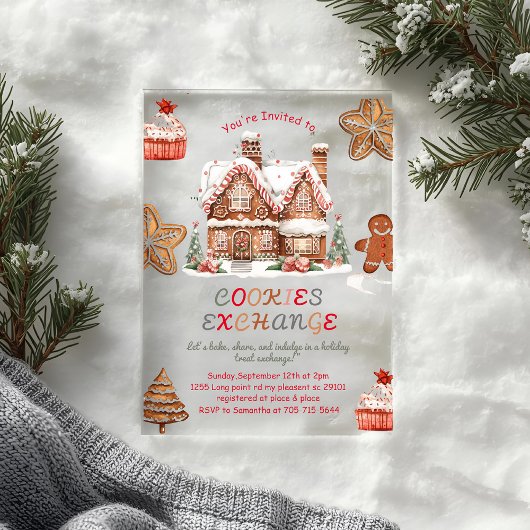 Weihnachtskochtausch | Farbenfrohe Ferien Acryleinladungen