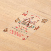 Weihnachtskochtausch | Farbenfrohe Ferien Acryleinladungen (Ablage )