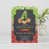 Weihnachtskochtausch Kakao-Party Einladung (Stehend Vorderseite)