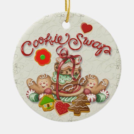 Weihnachtskochtausch Keramik Ornament (Vorne)