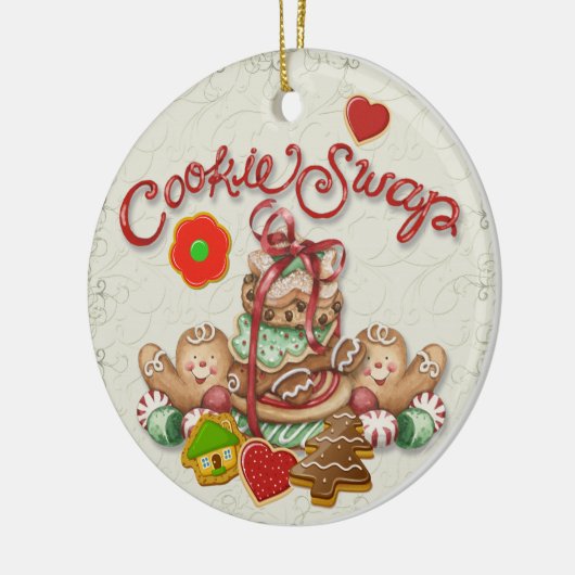 Weihnachtskochtausch Keramik Ornament (Links)