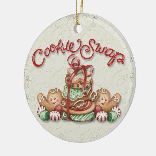 Weihnachtskochtausch Keramik Ornament (Links)