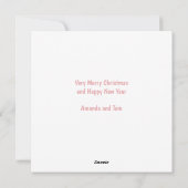 Weihnachtskochtausch Lebkuchen Rosa Feiertagskarte (Rückseite)