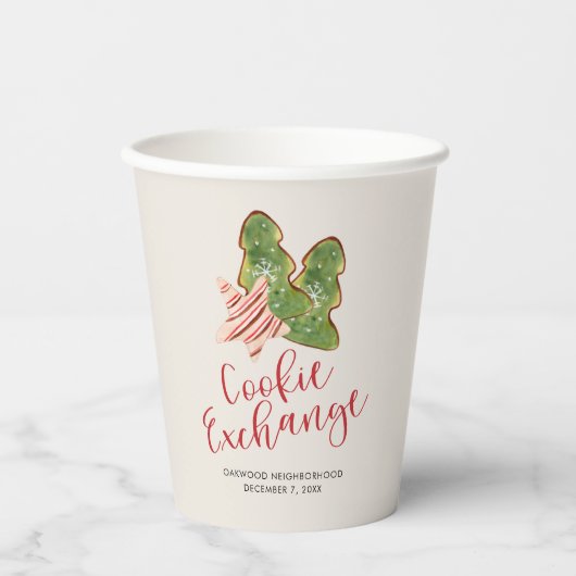 Weihnachtskochtausch Pappbecher (Vorderseite)
