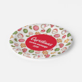 Weihnachtskochtausch Pappteller (Schrägansicht)