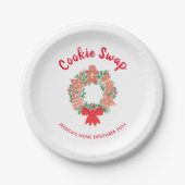 Weihnachtskochtausch Pappteller (Vorderseite)