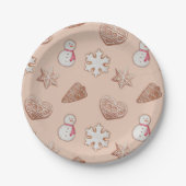 Weihnachtskochtausch Pappteller (Vorderseite)