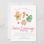 Weihnachtskochtausch Party Einladung (Vorderseite)