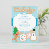 Weihnachtskochtausch-Party Einladung (Stehend Vorderseite)