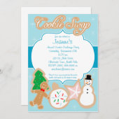 Weihnachtskochtausch-Party Einladung (Vorne/Hinten)