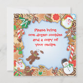 Weihnachtskochtausch-Party Einladung (Rückseite)