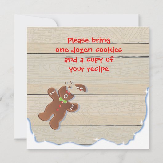 Weihnachtskochtausch-Party Einladung (Rückseite)