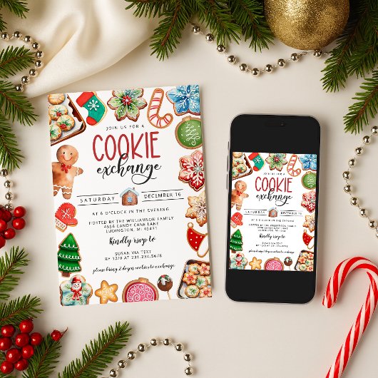 Weihnachtskochtausch-Party Einladung