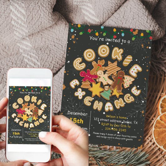 Weihnachtskochtausch Party Einladung