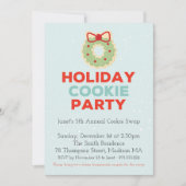 Weihnachtskochtausch-Party Einladung (Vorderseite)