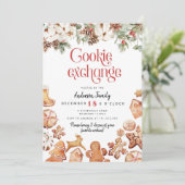 Weihnachtskochtausch Party Einladung (Stehend Vorderseite)