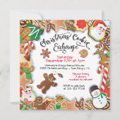 Weihnachtskochtausch-Party Einladung (Vorderseite)