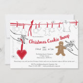 Weihnachtskochtausch-Party Einladung (Vorderseite)
