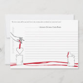 Weihnachtskochtausch-Party Einladung (Rückseite)