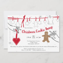 Weihnachtskochtausch-Party Einladung