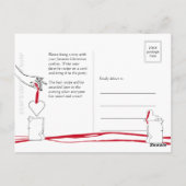 Weihnachtskochtausch-Party Einladung Postkarte (Rückseite)