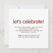 Weihnachtskochtausch-Party Einladungen (Rückseite)