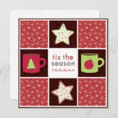 Weihnachtskochtausch-Party Einladungen (Vorne/Hinten)