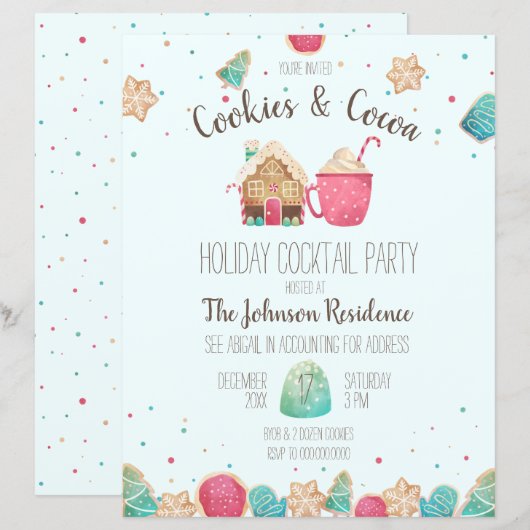 Weihnachtskochtausch Party Flyer (Vorne/Hinten)