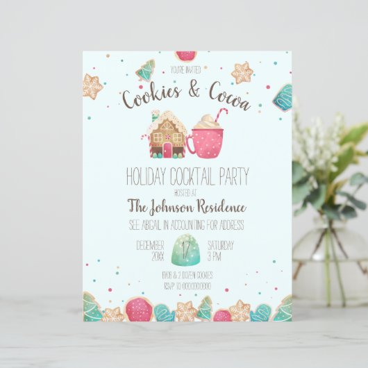 Weihnachtskochtausch Party Flyer (Stehend Vorderseite)