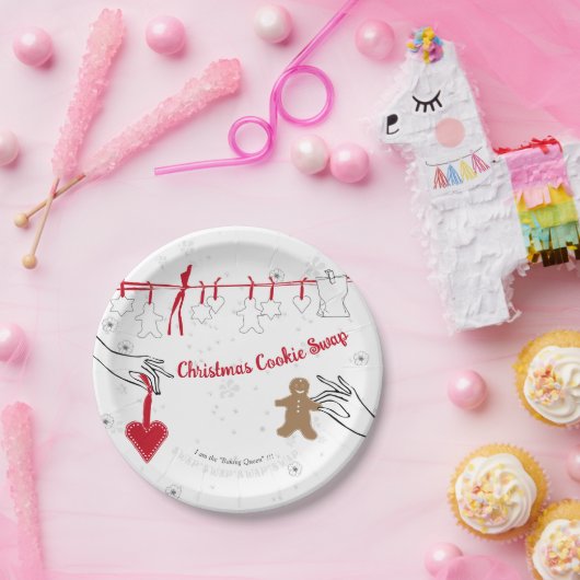 Weihnachtskochtausch-Party Pappteller (Party)