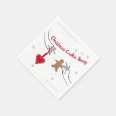 Weihnachtskochtausch-Party Serviette (Ecke)