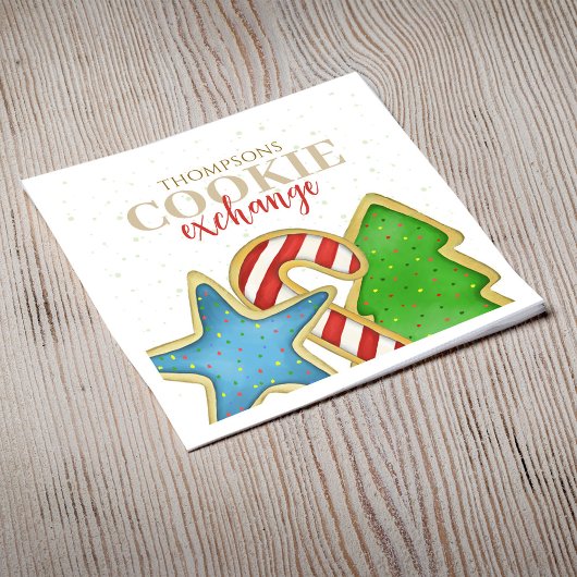 Weihnachtskochtausch Personalisiert Serviette