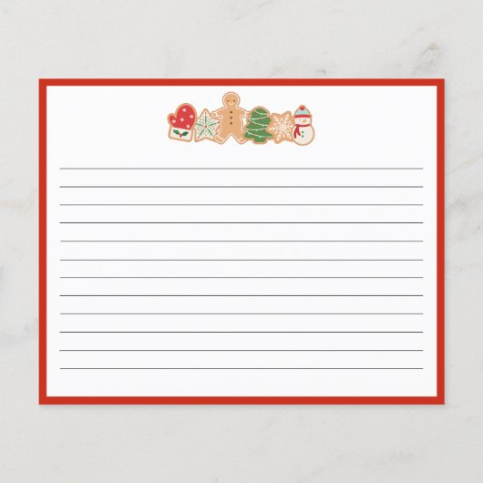 Weihnachtskochtausch | Rezept Card (Rückseite)