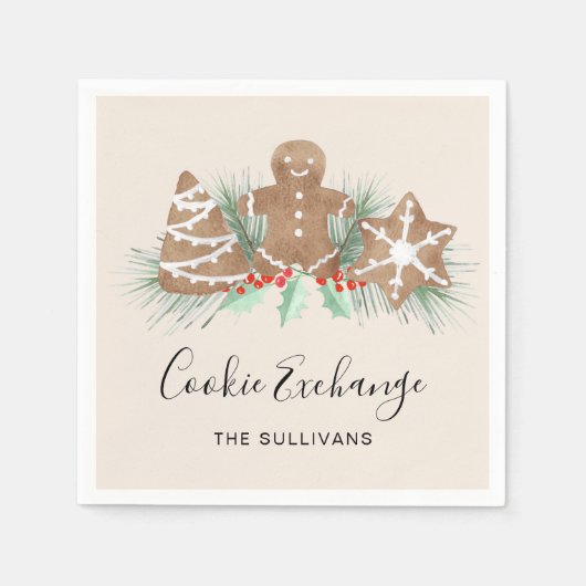 Weihnachtskochtausch Serviette (Vorderseite)