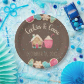 Weihnachtskochtausch Wasserfarbe Pappteller (Party)