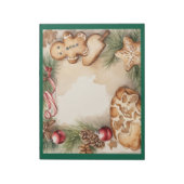 Weihnachtskochtelefone Platter Notepad Notizblock (Rotiert)