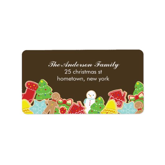 Weihnachtskochtelei Adressaufkleber (Vorne)