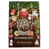 Weihnachtskochtelei, der Familienname Mittlere Geschenktüte (Rückseite)