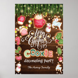Weihnachtskochtelei, der Familienname Poster