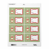 Weihnachtskochteletiketten (Vorne)